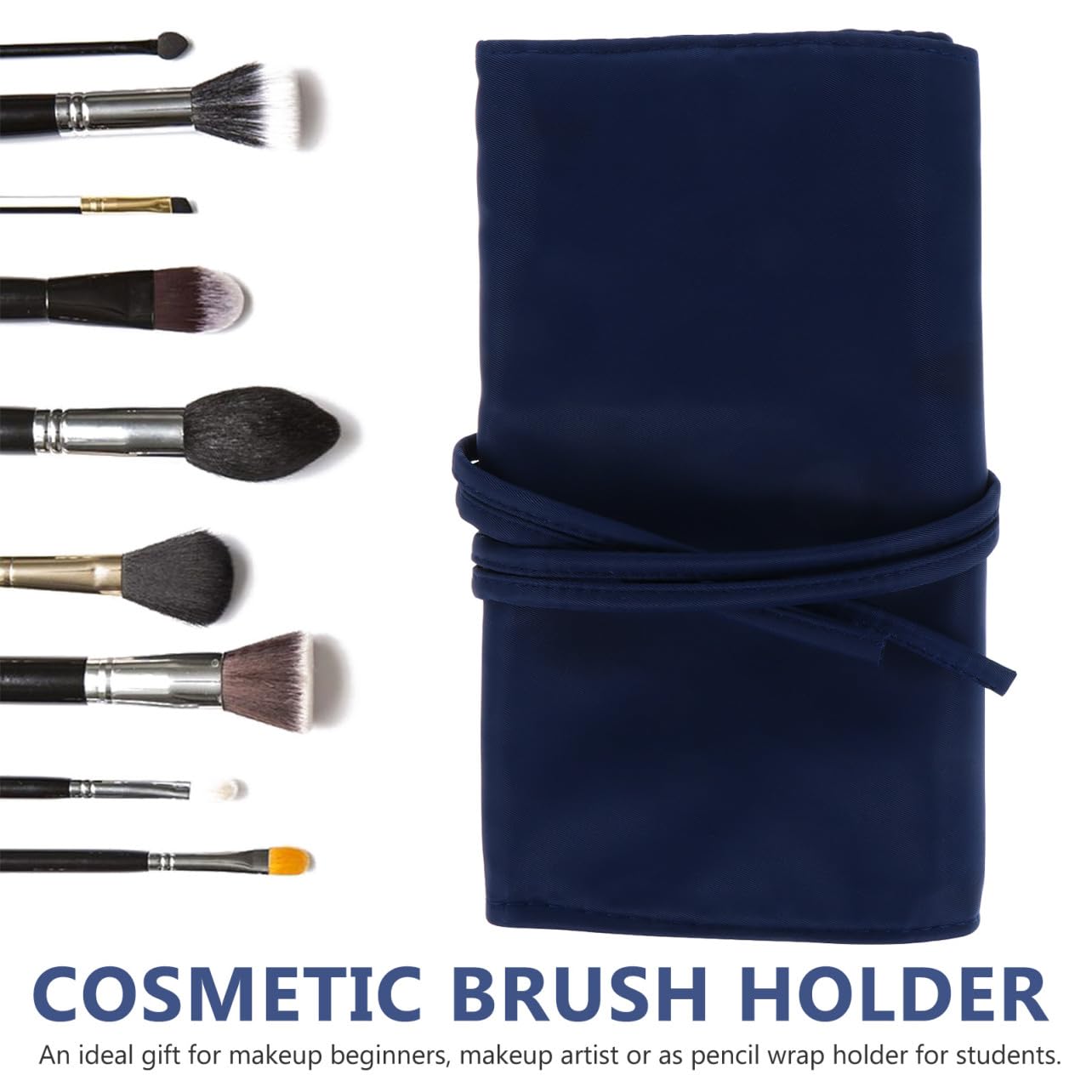 FRCOLOR 3 Stücke Reise Make-up Pinsel Tasche Tragbare Make-up Pinsel Rolle Organizer Fall