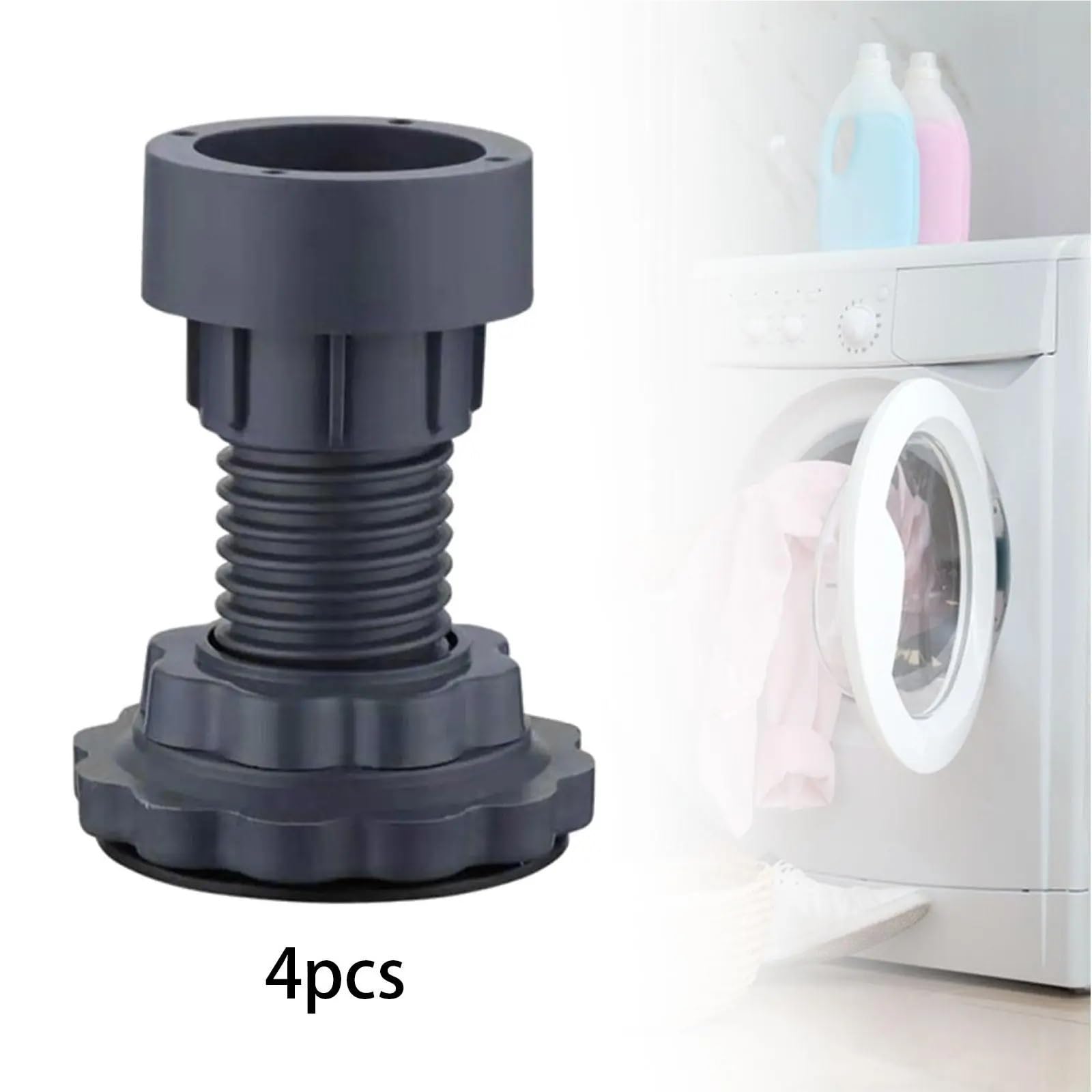 Gummimatte Waschmaschine 4 Stück Anti-Vibrations-Pads schützen den Boden, Wahser-Pads, nivellieren Waschmaschinen-Fußpolster, Waschmaschinen-Fußpolster, Heimwäsche