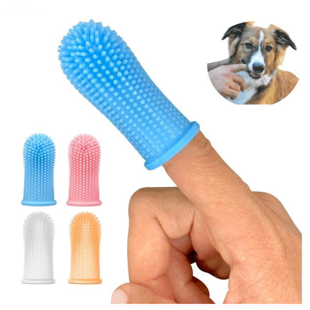 4pcs 360 Degrees Dog Toothbrush Cat Toothbrush Addition Bad Breath Teeth Care pet Dog Cat Cleaning Mouth Dog