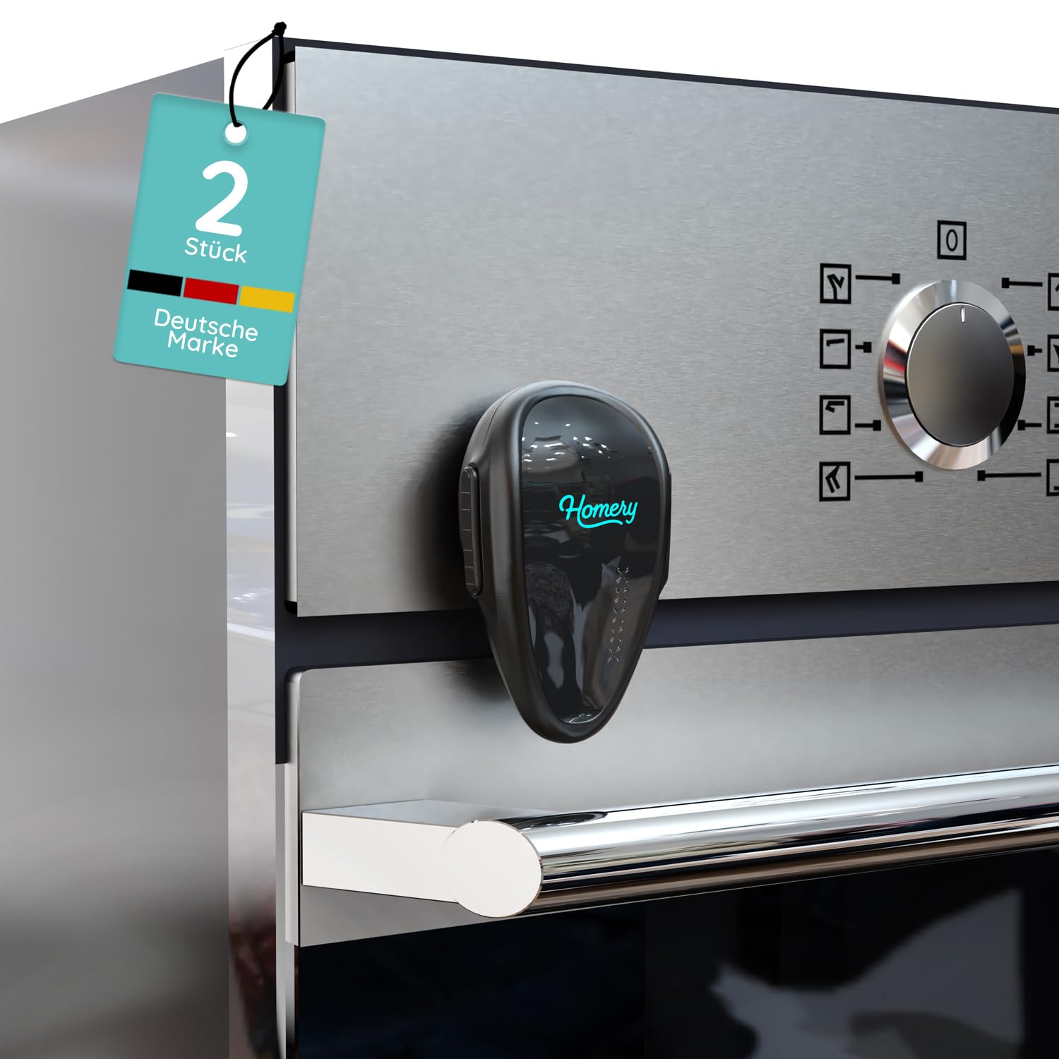 Backofen Kindersicherung [2 Stück] Ofen Kindersicherung & Kindersicherung Herd, hitzebeständige Backofentür Sicherung zum Kleben – Backofen Sicherung Baby, Herdschutz Kinder, rückstandslos entfernen