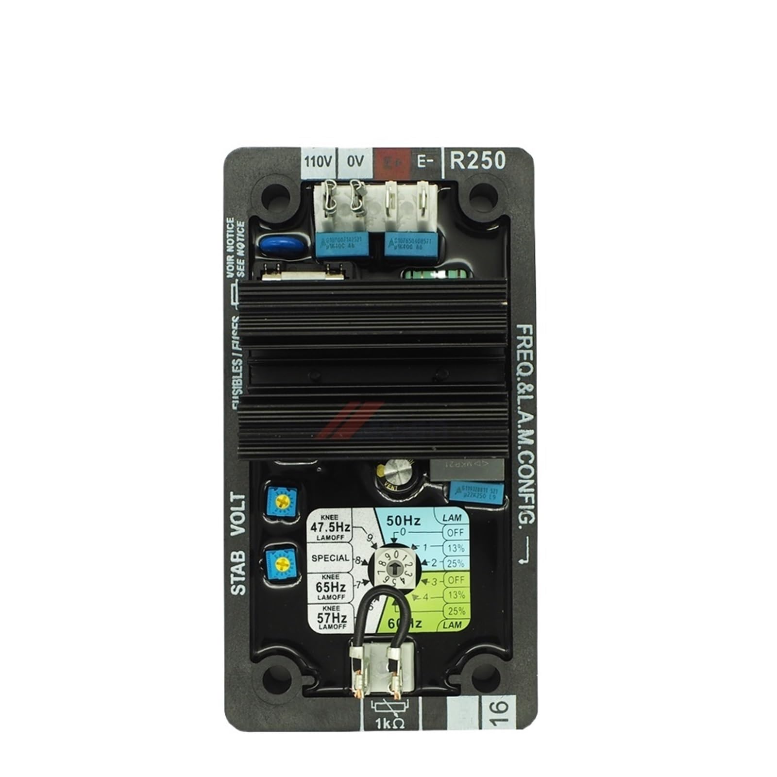 CSKWLLNBC 1pcs R250 AVR Automatic Voltage Regulator for Generator