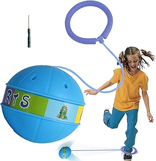 Glowing Bouncing Ball - Flashing Skip Ball - Space Bouncy Balls - Bouncing Balls for Kids - Ankle Skip Ball Toy - Flashing Jump Ring Glowing Jumping Ball Skip Ball | Fun Jumping Ball for Kids Adults