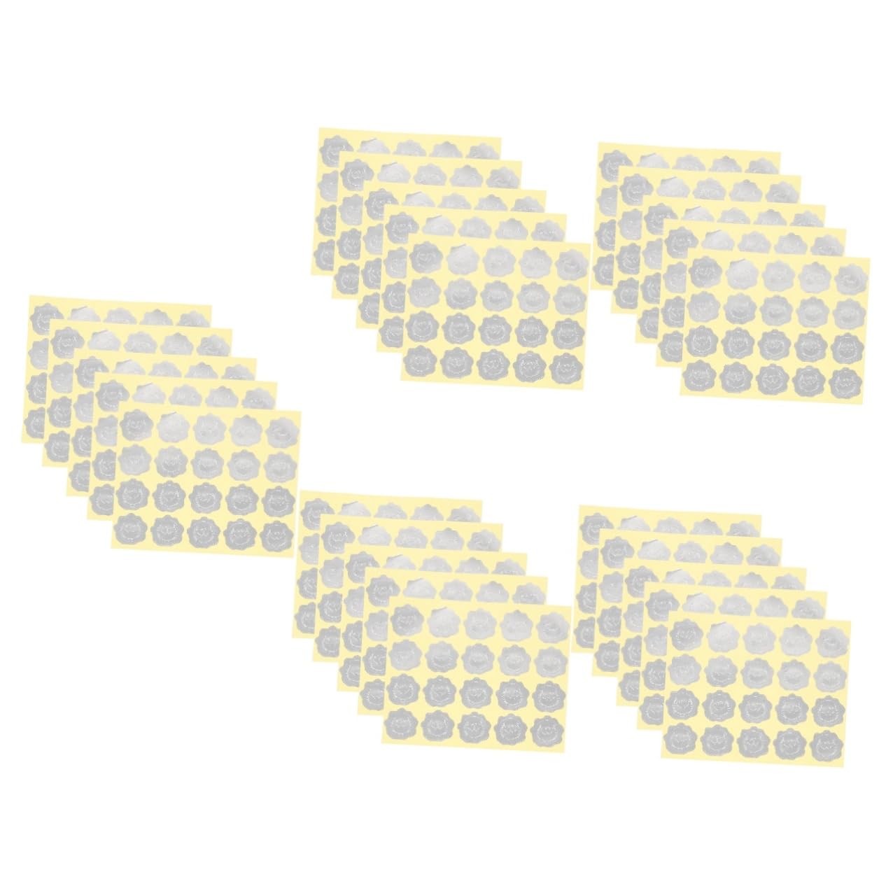 25fogli Etichette Adesive Per Matrimonio Stickers Goffrati Chiusura Buste e Decorazioni Festive Per Cerimonie e Speciali
