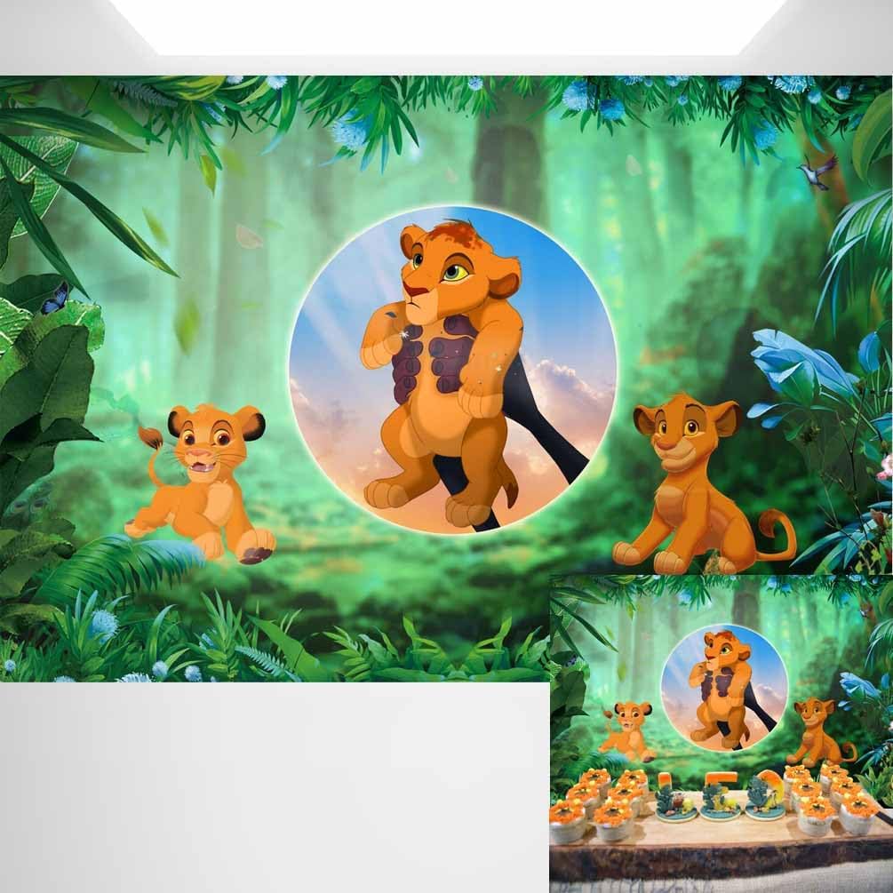 Baby Simba Baby Shower Backdrop Jungle Themed Lion King