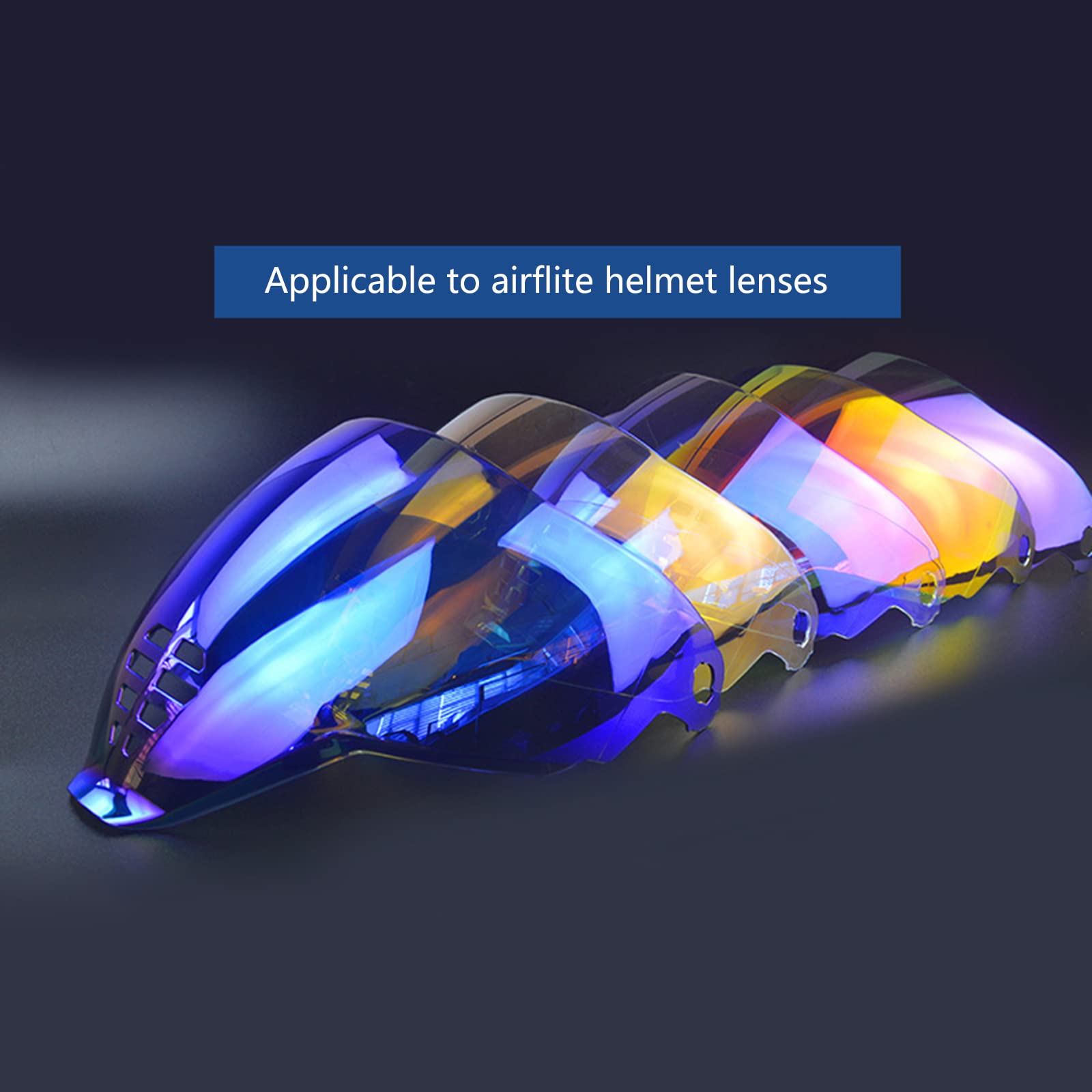 Visière Intégrale Pour Casque Moto Icon Airflite - Polycarbonate Transparent Ou Teinté