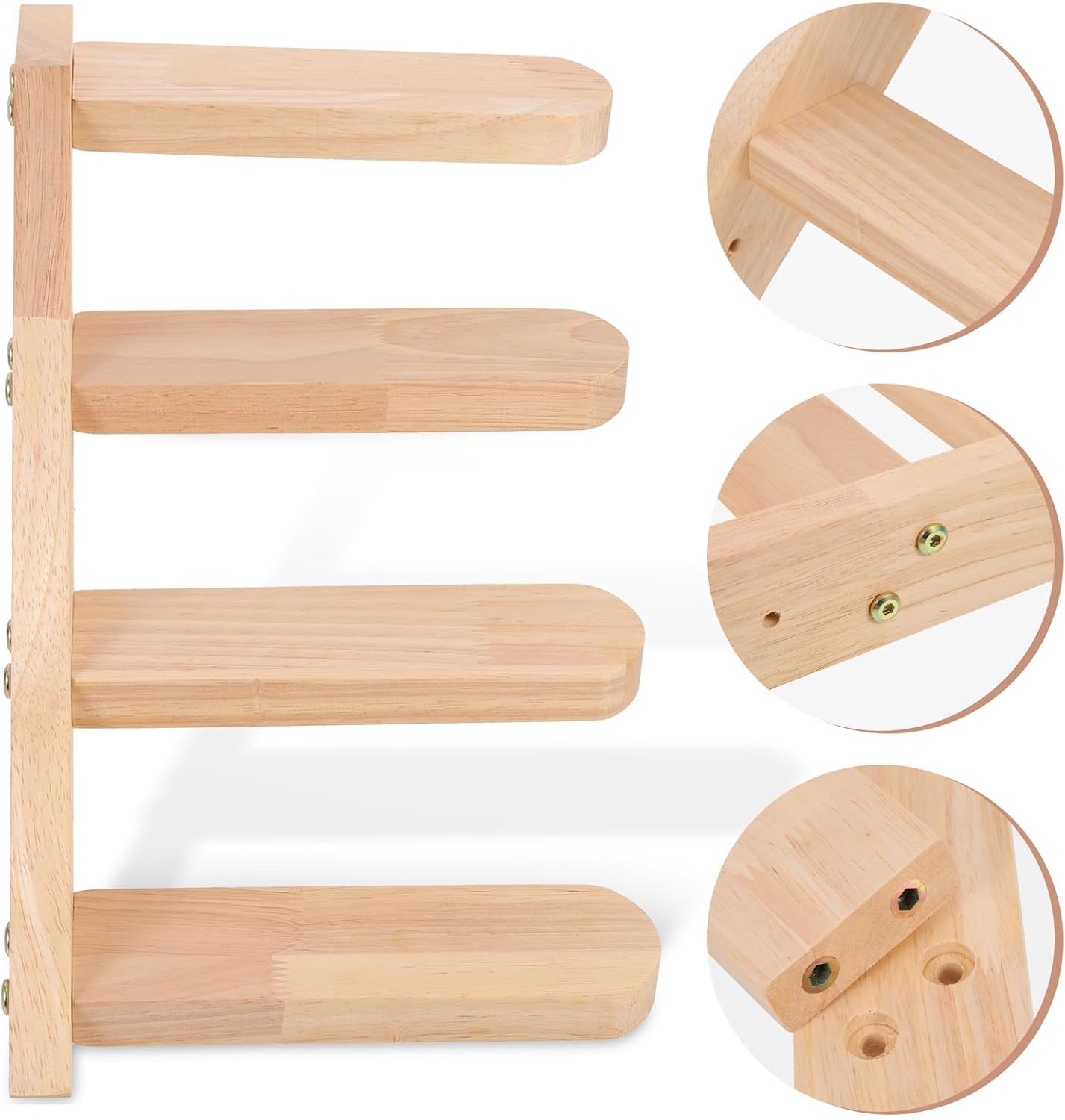 Homoyoyo Wooden Cat Climbing Wall Shelf Indoor Cat Wall Steps Wear-Resistant Platform Pet Furniture and Kittens