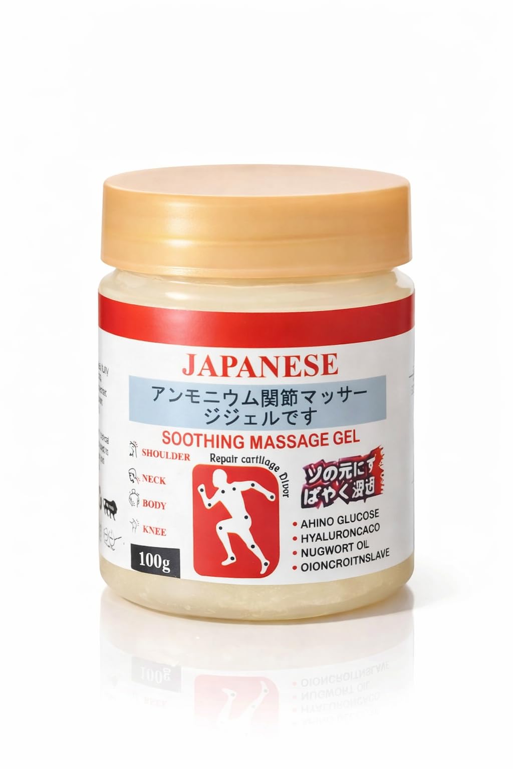 Japanese Soothing Massage Gel for Joint & Muscle Pain Relief | Fast Absorbing, Non-Greasy | Back, Neck, Shoulder, Knee & Leg Relief | 100g
