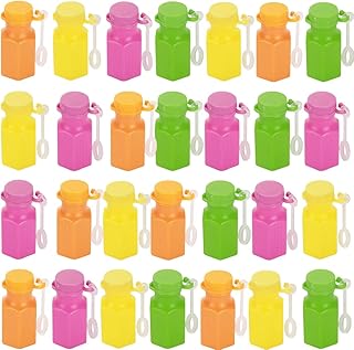 28Packs Kids Valentines Party Favors Sets, Bubble Bottles with Wands Bubble Solution Filled Hearts and Valentine Cards for Kids Valentines Party Favor, Valentine Classroom Exchange