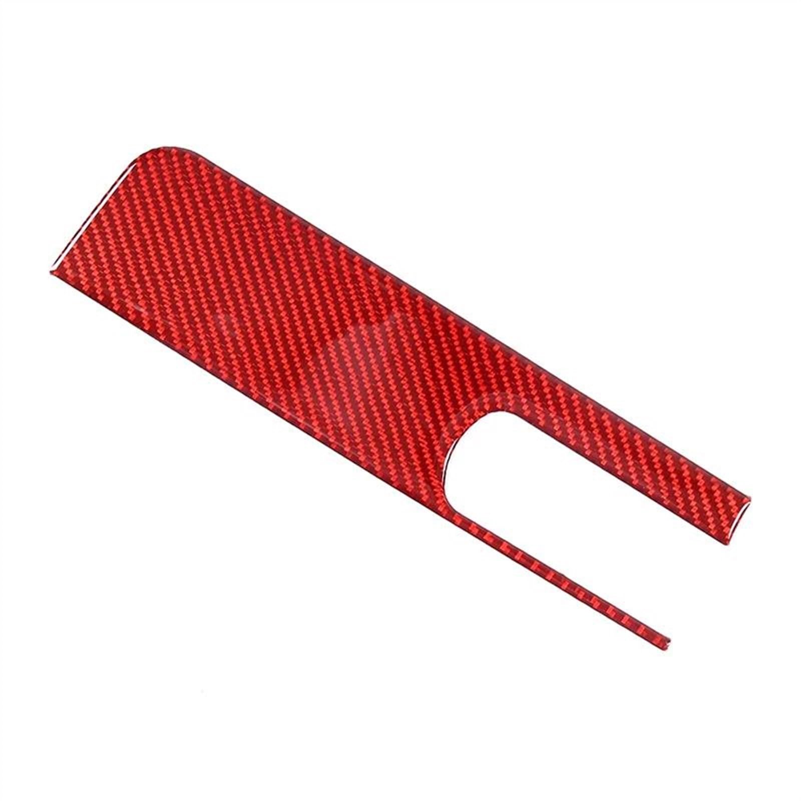 Qibbei Rosso Soft Carbon Fiber Car Handbrake Panel Sticker Decorate Covers Interior Accessories For Toyota Fj Cruiser 2007-2021 Stickers(Rosso)