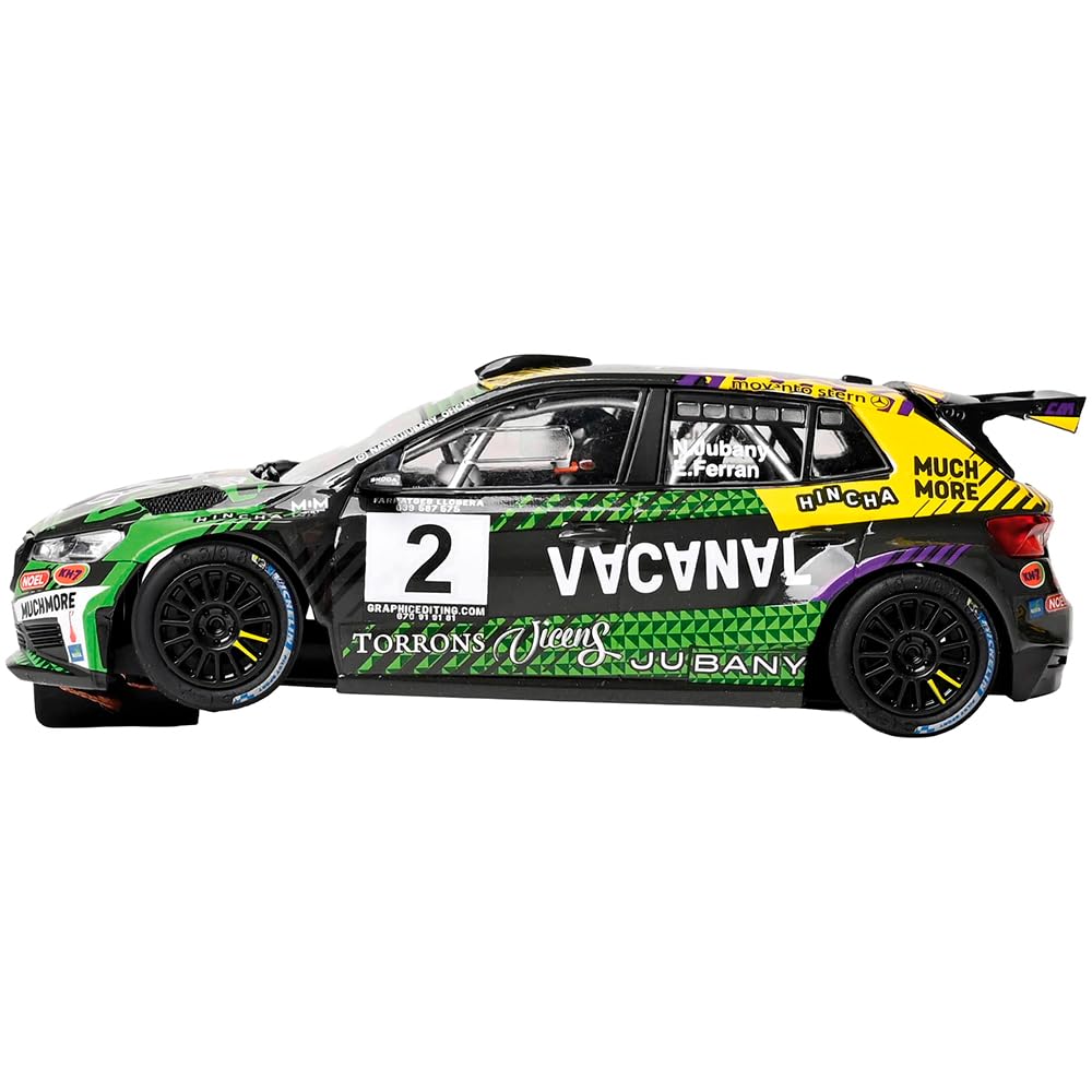 SCALEXTRIC - Veicolo da corsa Classic - Auto Slot - Scala 1:32 (Skoda Fabia RS Rally2 - Nandu Jubany)