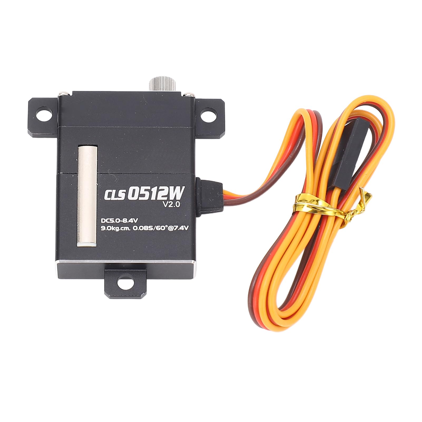 Alomejor Servo RC de aleación de aluminio de alto par con 5 brazos, torsión de 9 kg para robots, coches, aviones y robots inteligentes