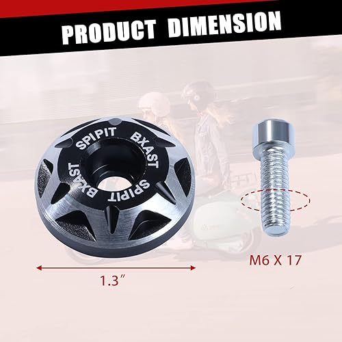 Miniatura 3 de Tornillos para matrícula tornillos M6, kit de tornillos para placa de matrícula, aleación de aluminio tallada CNC, automóviles, camiones,