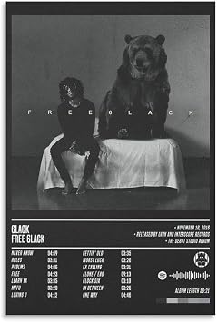 ZANLIART 6LACK Free 6lack Album Cover Canvas Print Music Poster for Room Aesthetic Unframe20x30inch50x75cm