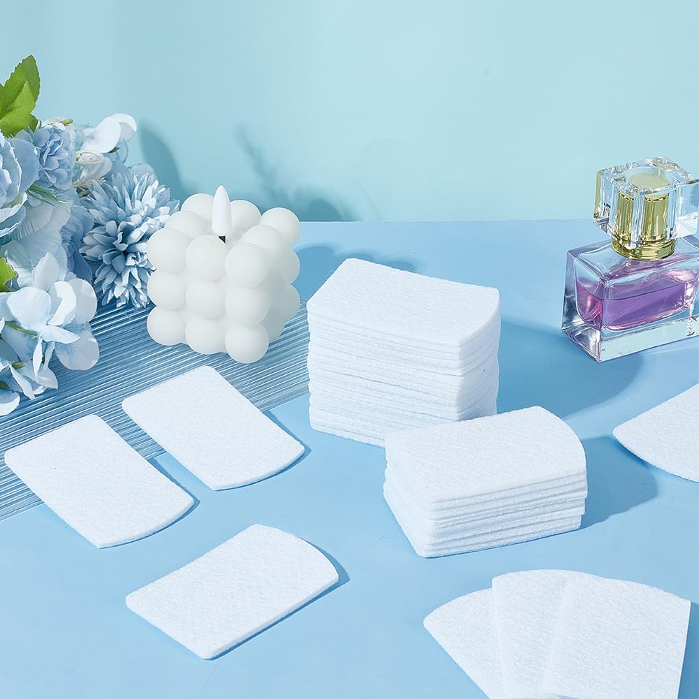 50 almohadillas de repuesto sin perfume para humidificador, purificador de aire, Locket, bola de aroma, difusor de aceite esencial, almohadillas rectangulares de repuesto para 5