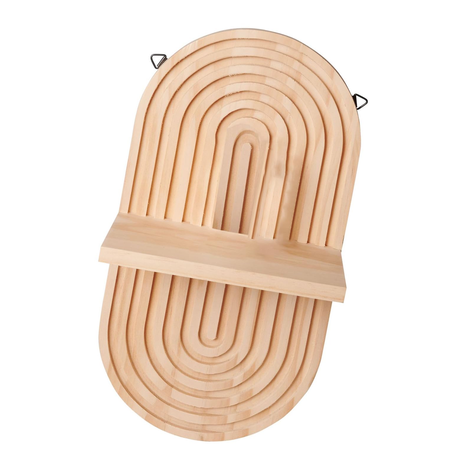 Buxuaaaa 2Pieces Vintage Wall Shelf Floating Shelves Oval Shape Storage Display Rack Hanging Shelf for Bathroom Bedroom Decors Vintage Wall Decors