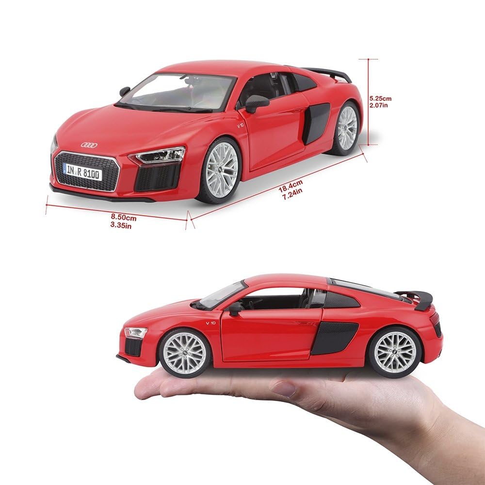マイスト　Audi  R8 Amazon.com: Maisto 1:24 Scale Audi R8 V10 Plus, Red : Arts, Crafts