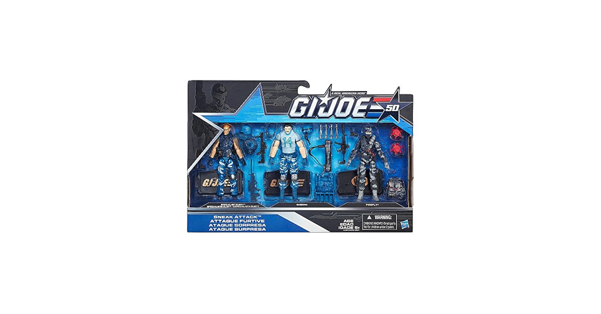 Amazon.com: G.I. Joe, 50th Anniversary, Sneak Attack Action