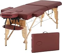 Vista 15 de PayLessHere Cama de Masaje Portátil Mesa de Masaje de 24 pulgadas de Ancho Cama de Pestañas 2 Plegable Altura Ajustable Mesa de Spa con Bolsa No