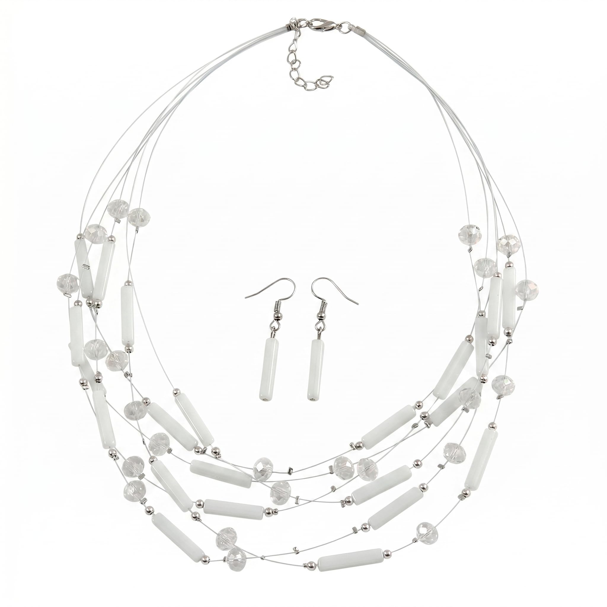 Collar y pendientes de gota: el conjunto luminoso que resalta tu rostro 8
