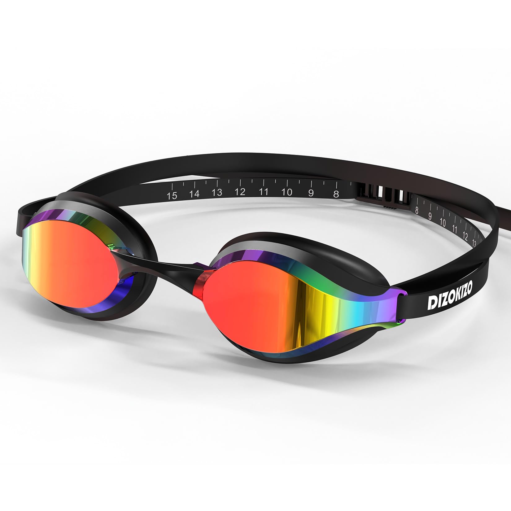 Dizokizo Swimming Goggles No Leaking Anti-Fog UV Protection Adjustable Professional Swim Goggles for Adult Men Women