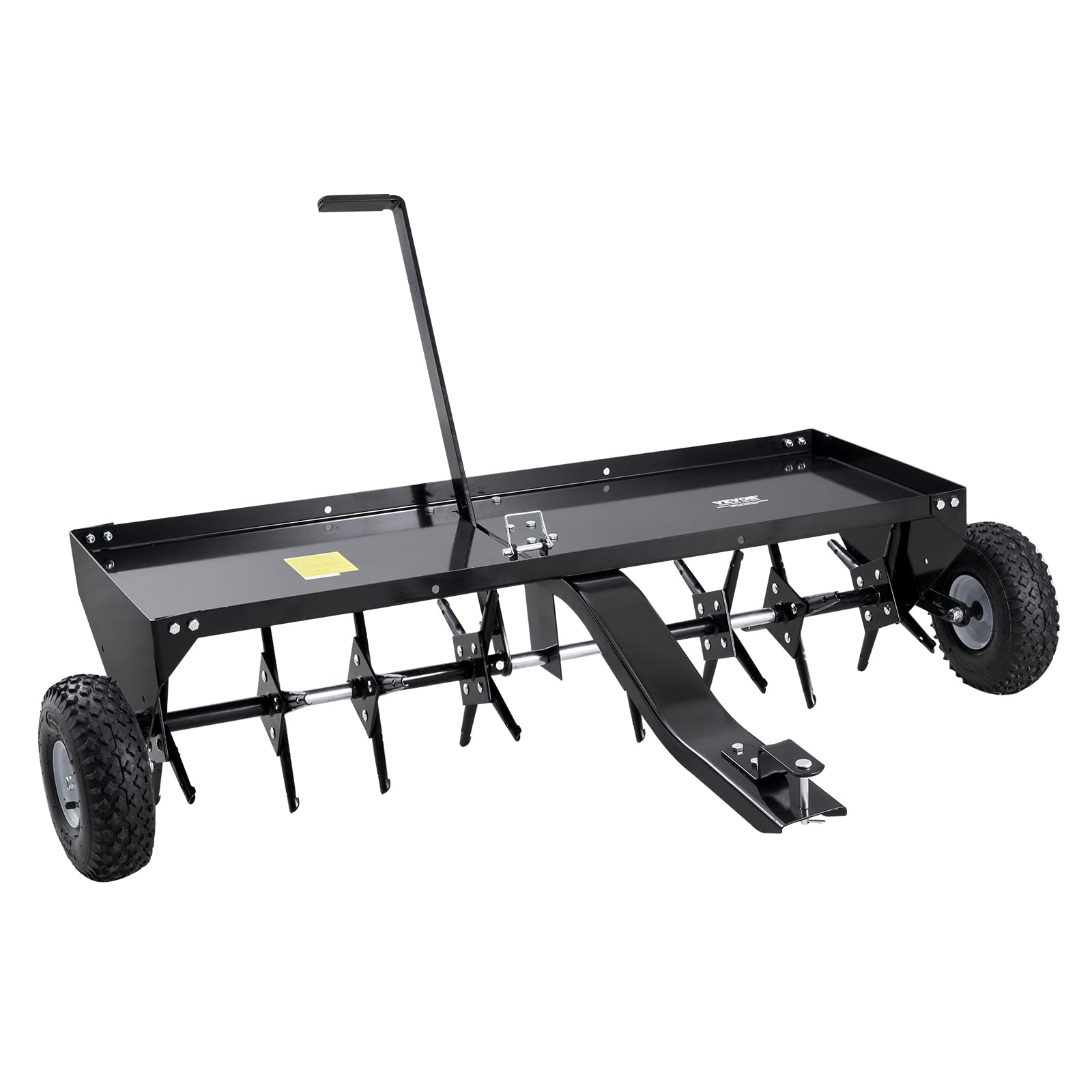 VEVOR Aerifizierer, 1500x980x885 mm, Rasenbelüfter zum Hinterherziehen mit Universalkupplung, Aufsitzmäher mit abwechselnd angeordneten Eisenspikes, Rasenlüfter für Gärten, Rasenflächen, Bauernhöfe