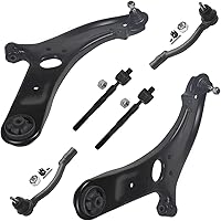 Vista 10 de Detroit Axle - Kit de suspensión delantera RWD para Chrysler 300 Dodge Challenger Charger Magnum, brazos de control superior con barras