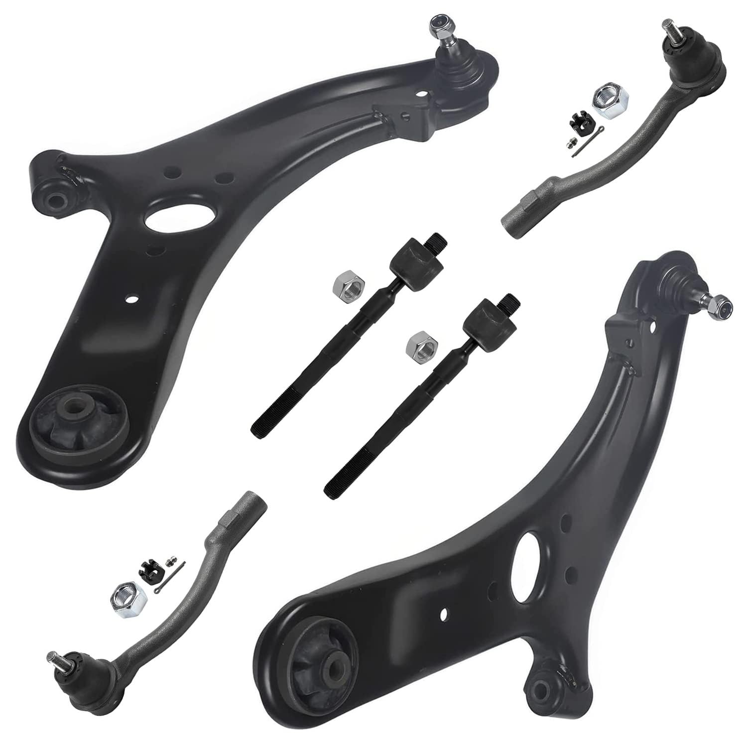 Detroit Axle - 6pc Front End Control Arms Kit for 12-17 Hyundai Accent