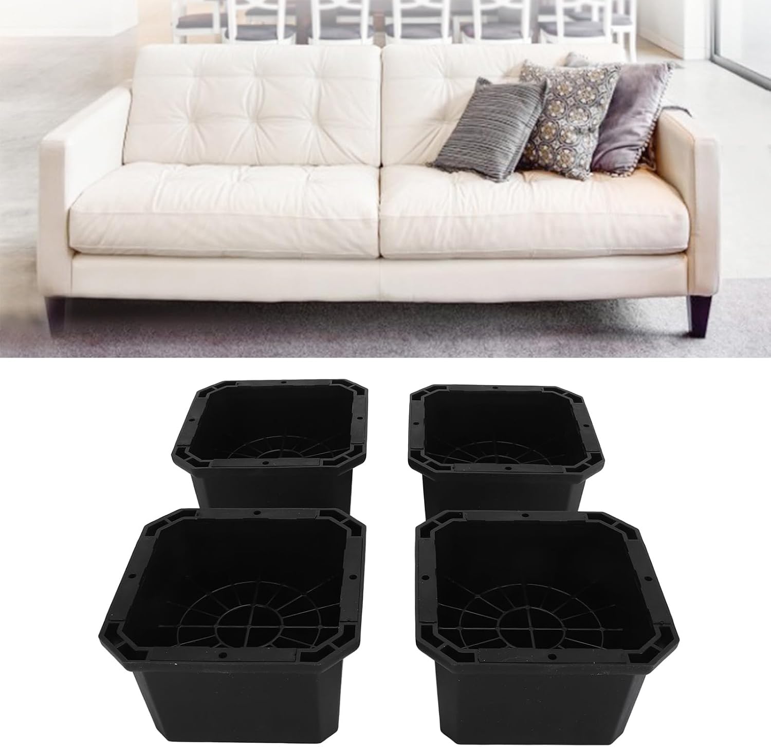Chair Leg Lifts, Rubber Multipurpose Furniture Lift Stand for Sofa (Type 2)