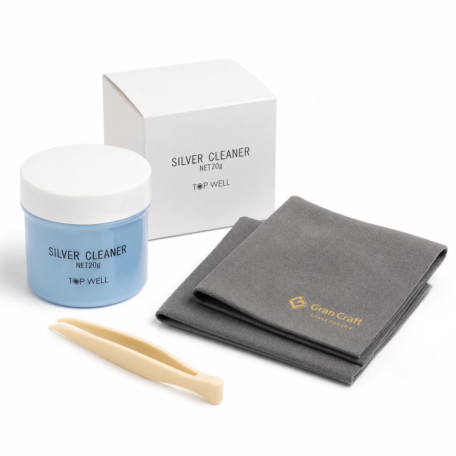 2本おまとめ　シルバークリーム Amazon | GranCraft シルバークリーナー ケアセット シルバー磨き