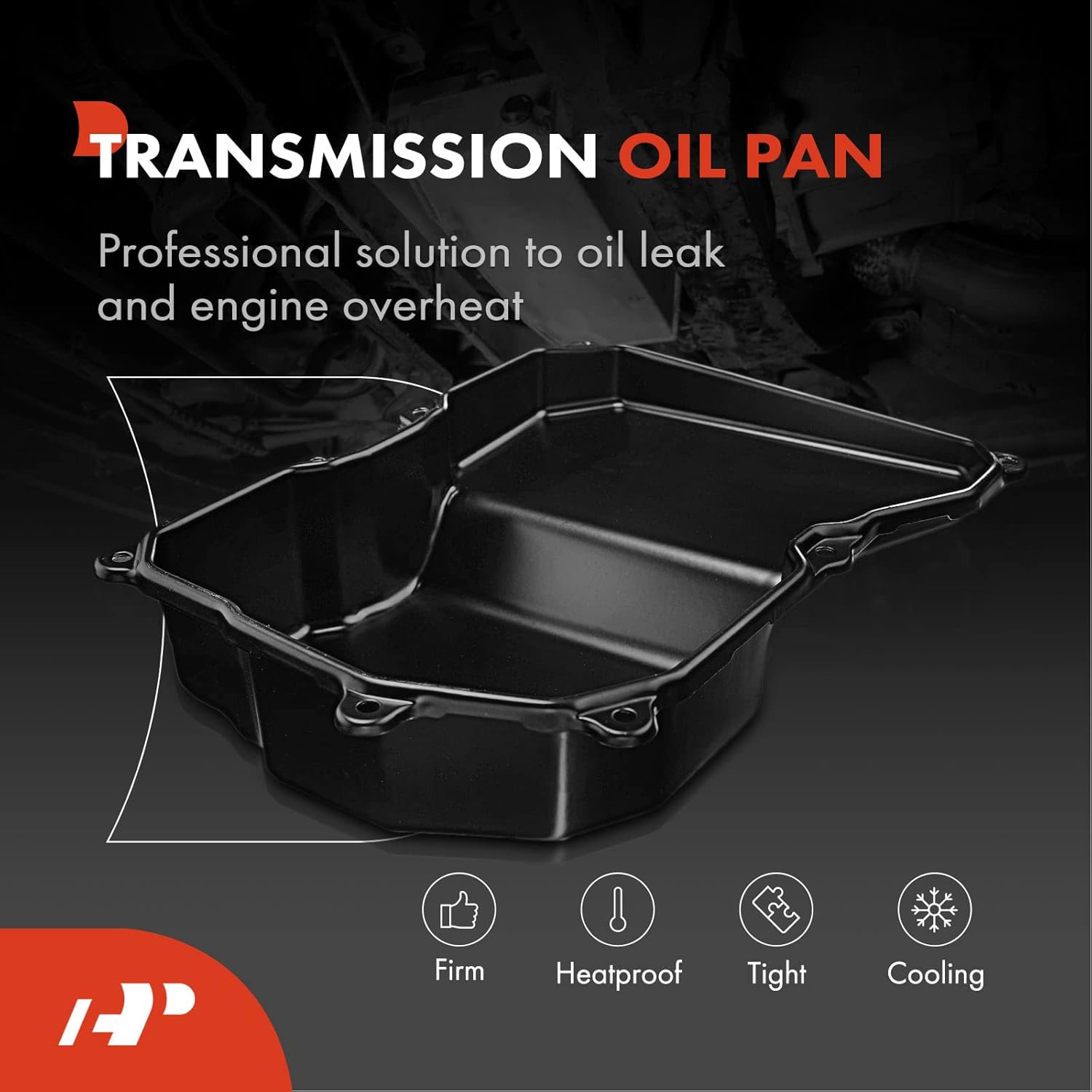 A-Premium Transmission Oil Pan with Drain Plug Compatible with Volkswagen Jetta 2005-2016, Passat 2006-2007, Golf 2010-2018, Beetle, CC, Rabbit & Audi TT, with 09G 6-Speed Automatic Transmission