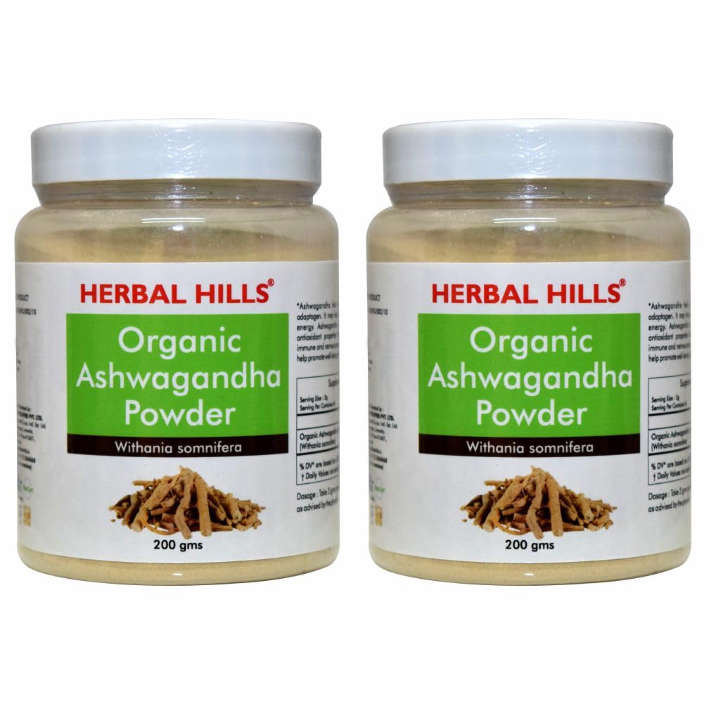 Herbal Hills Organic Ashwagandha Powder 200 Gms Pack of 2 (B08YDJVS91) Amazon Price History, Amazon Price Tracker