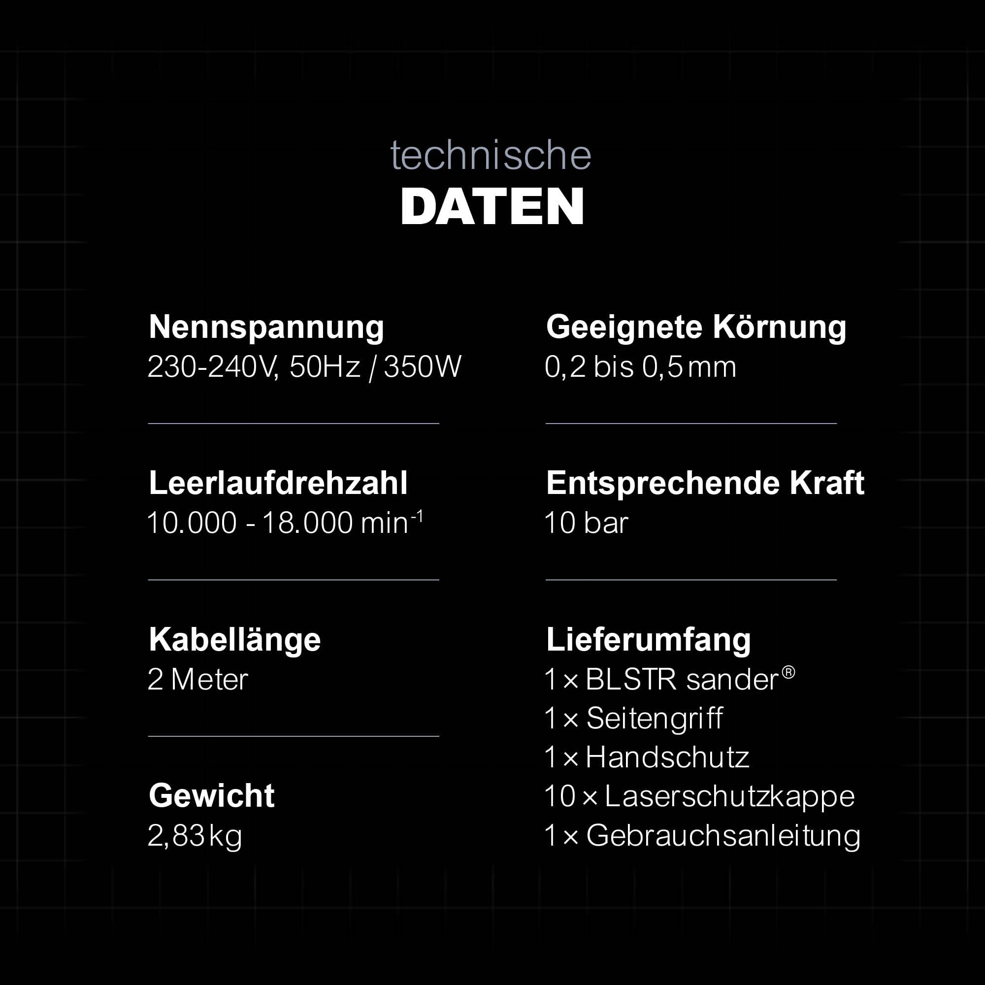 Kein Kompressor nötig - Sandstrahler für Metall, Holz, Stein und Glas - Keramikscheibe, einstellbarer Durchfluss - Kompatibel mit Sandstrahlmittel 0,2-0,5mm
