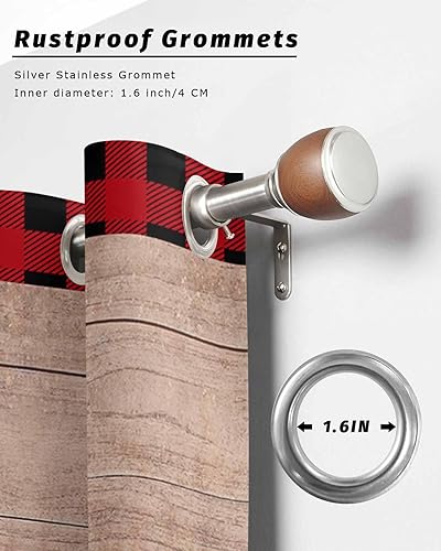 Miniatura 6 de Farmhouse Love Outdoor Curtains for Patio Waterproof Drapery,Grommet Window Curtain Living Room,Bedroom,Doorway,Kitchen,Cafe,Porch Drapes