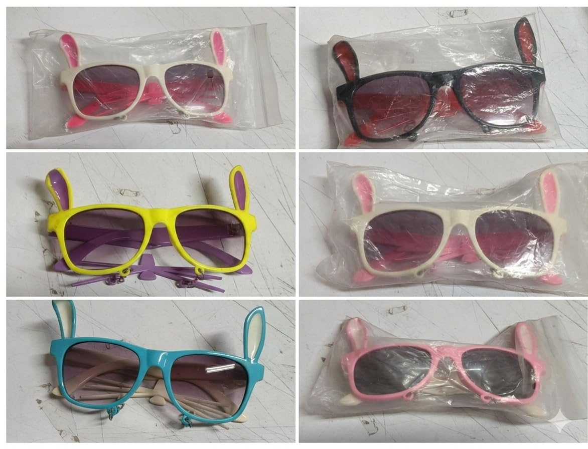 Funcart Hoppy Vibes Bunny Party Sunglasses1 pc/pack. Assorted Colors 1