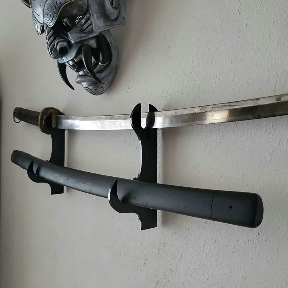 Support Mural Pour Sabre LICHENGTAI - Présentoir Épée Noir, Plastique Durable - Pour Mur Chambre, Collection