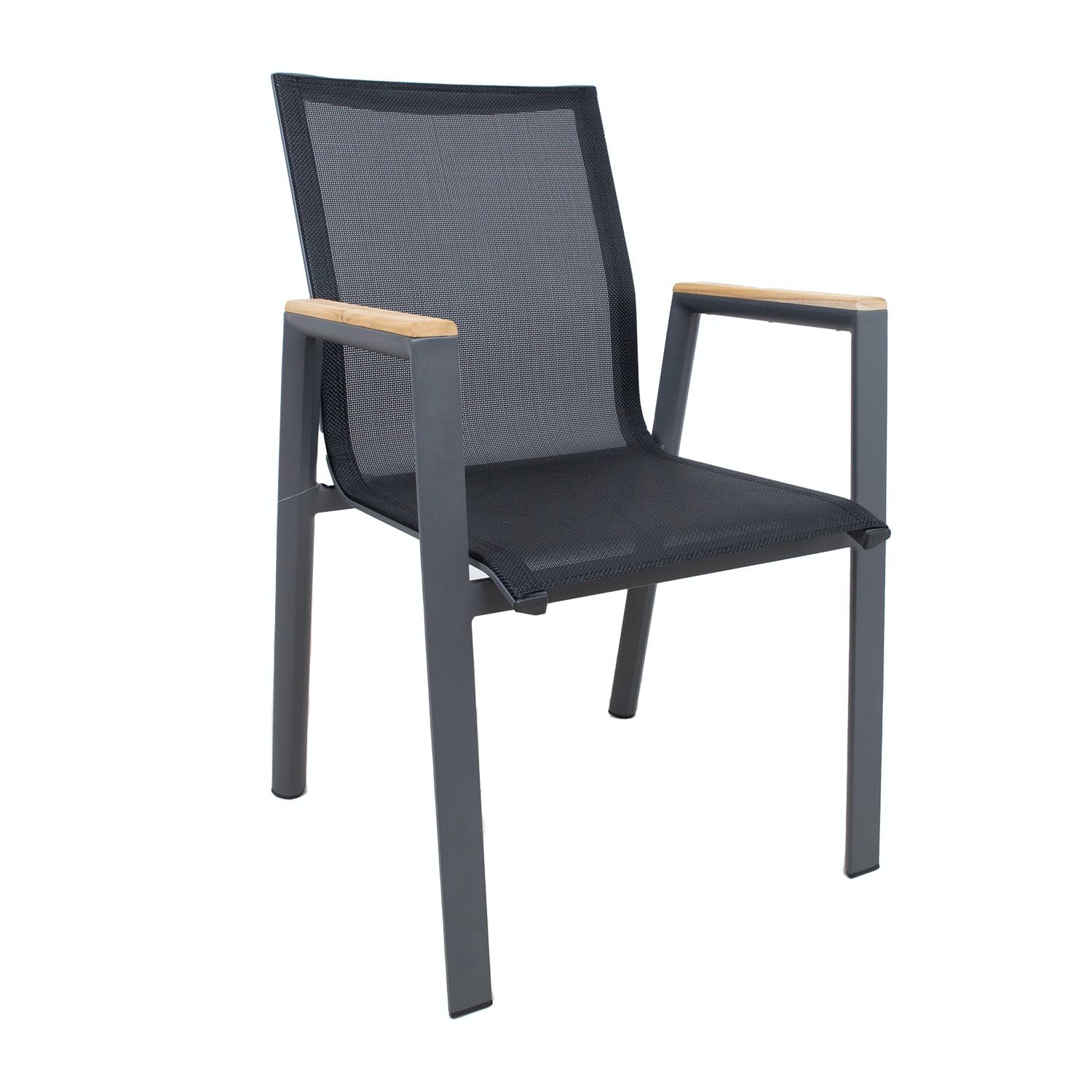 Chaise Tampere gris foncé pour salle à manger et salon au design épuré