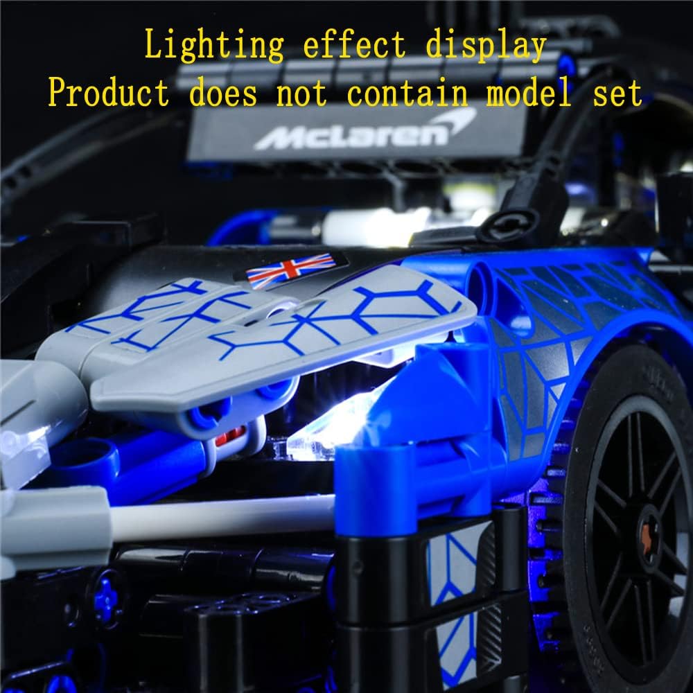 GEAMENT LED Light Kit Compatible with Lego McLaren Senna GTR -for Technic 42123 Model Set (Model Set Not Included)