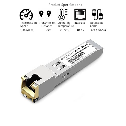 Vista 68 de Módulo óptico del transmisor-receptor de 1000BASE-SX SFP compatible con Cisco GLC-SX-MMD GLC-SX-MM SFP-GE-S GLC-SX-MM-RGD 850nm 1,804.5 ft DDM For