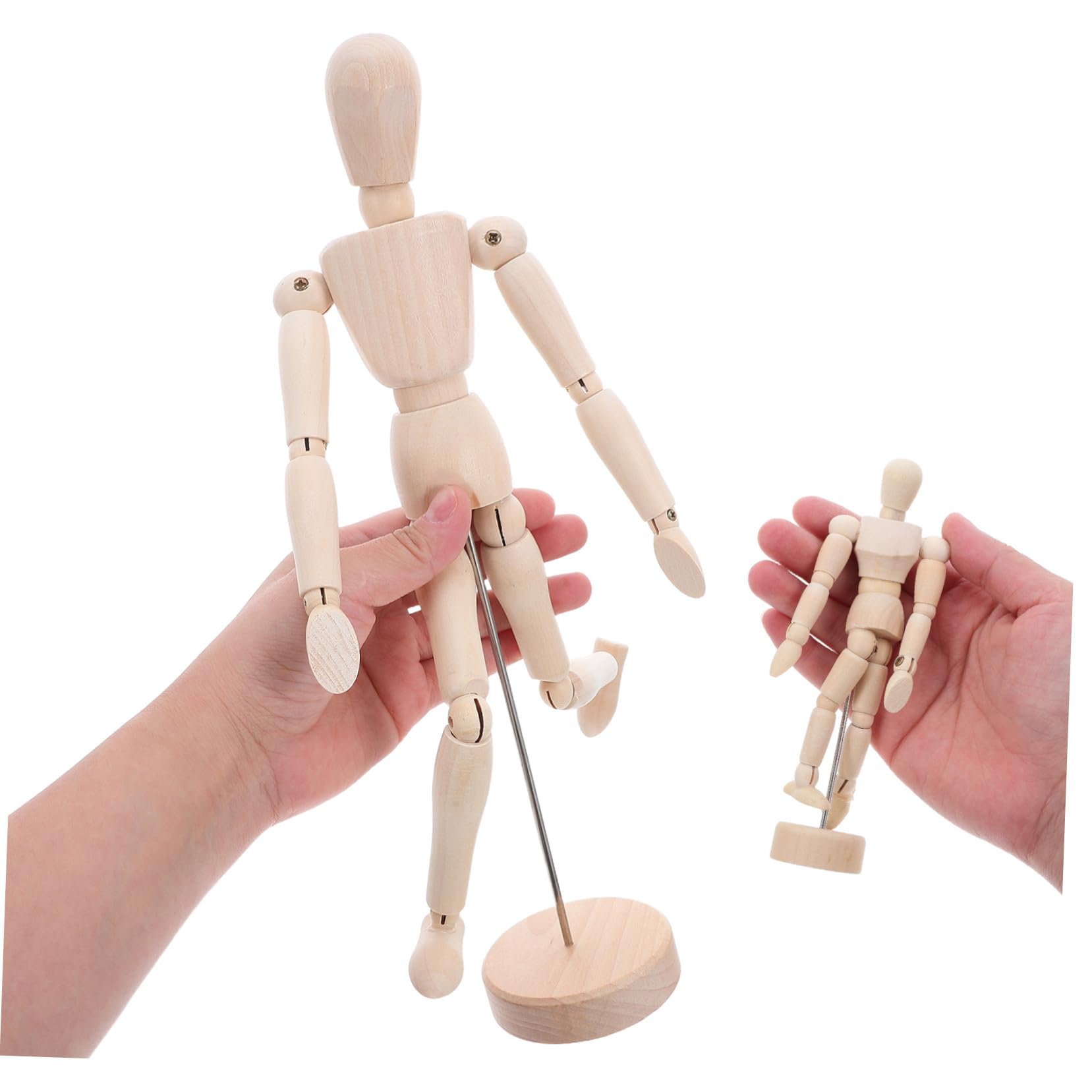 VILLCASE 5 Pièces Mannequin Dessin Articulé avec Support Bonhomme Articulations Précises Modèle Poseable pour Étude et Croquis Artistique