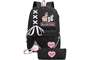 Blackpink Style Backpack for Girls Lisa Rose JISOO Jennie