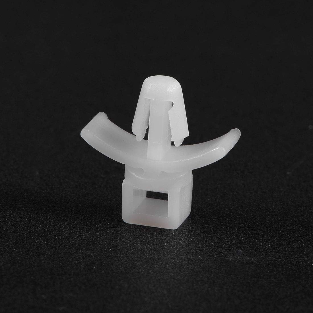 uxcell Cable Tie Base Saddle Type Mount Wire Holder Permanently Anchor To Wall Desk 15.5x15x6.5mm White 50pcs