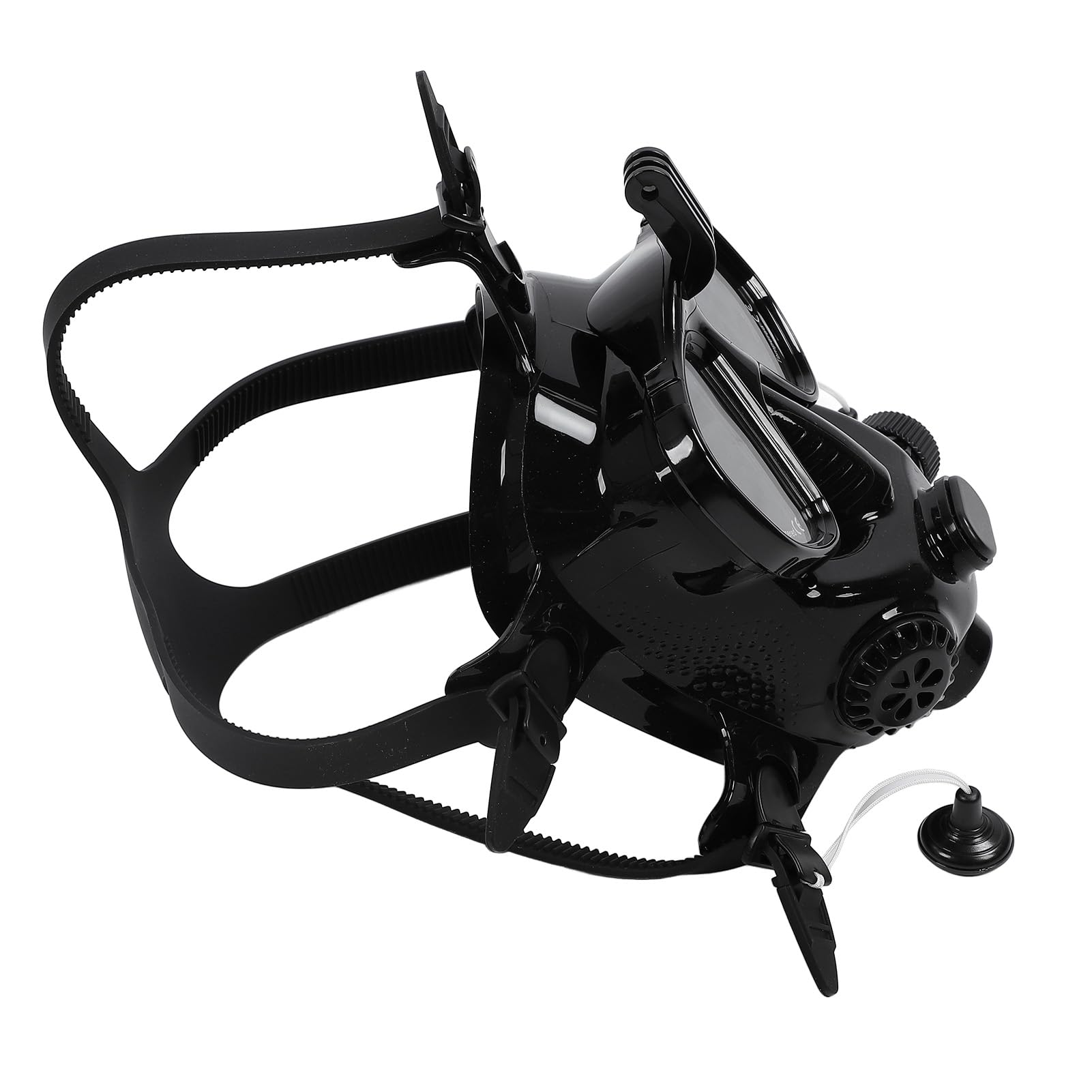 Jiawu Mini Cilindro de Buceo Portátil de 1 L con Gafas de Buceo de Cara Completa, Máscara de Snorkel de Visión Amplia de 180° con Soporte para Cámara, Tubo de Respiración Giratorio de 360° para
