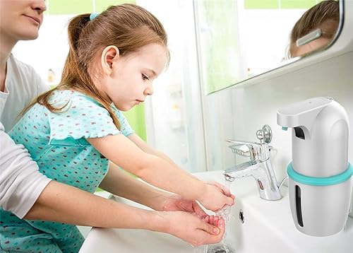 Miniatura 8 de Dispensador automático de jabón de espuma recargable por USB, sensor infrarrojo automático sin contacto, IPX5, resistente al agua, de cocina