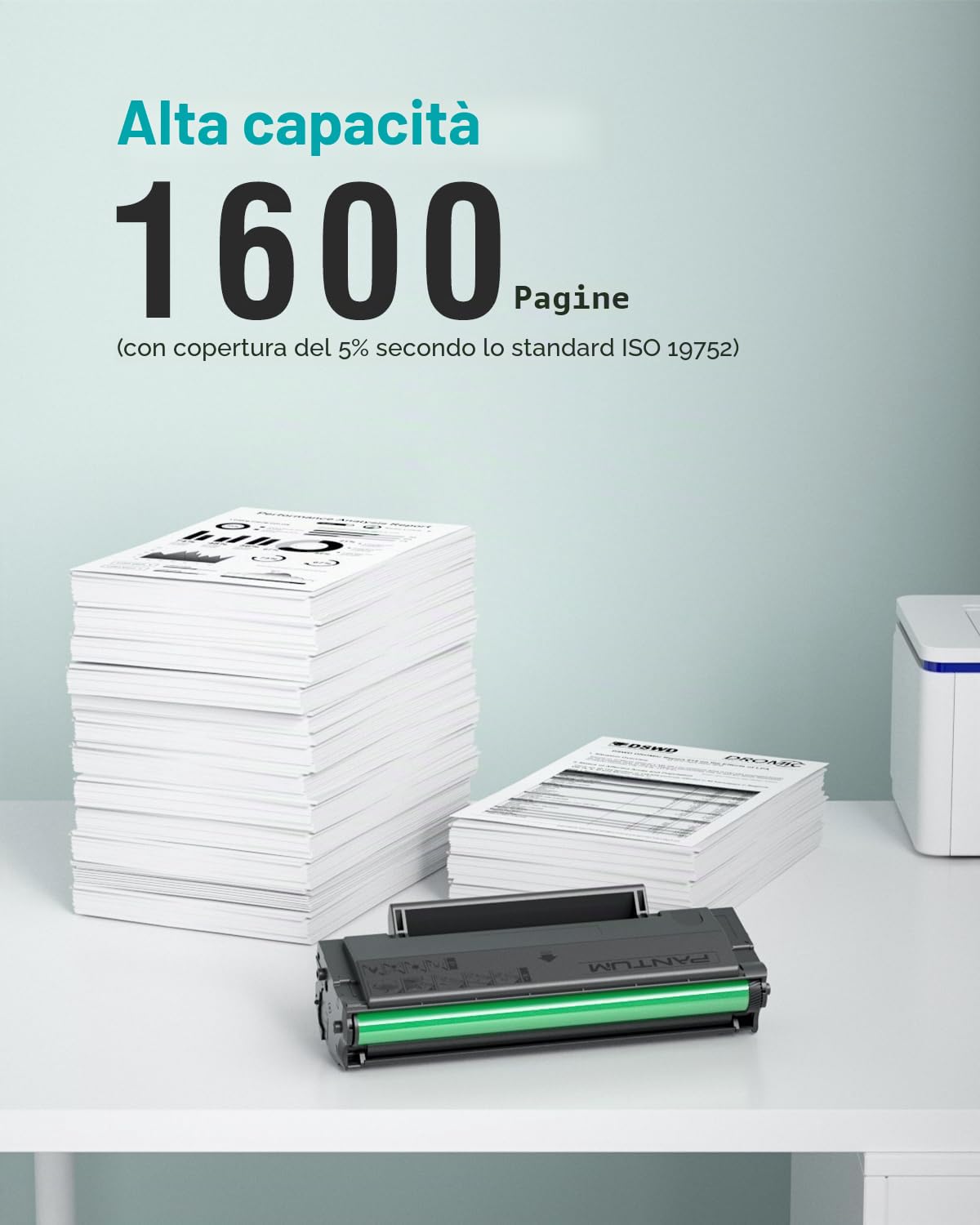 PANTUM BM2309W (include cartuccia toner originale iniziale da 500 pagine) e TL-A2319H cartuccia toner originale da 1600 pagine in combinazione