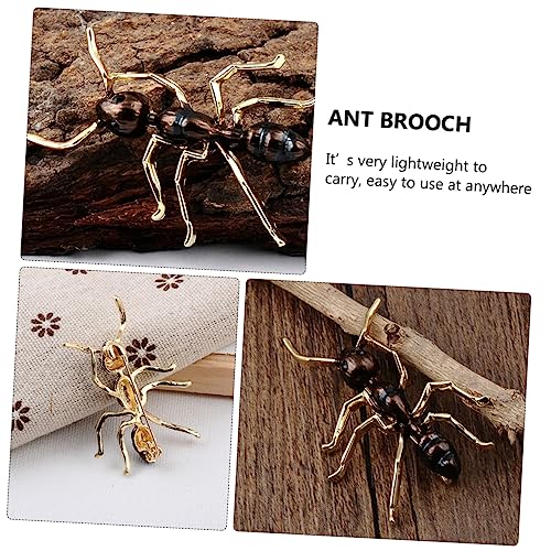 Bijoux accessoires de mode unique avec badge fourmis en métal ciselé