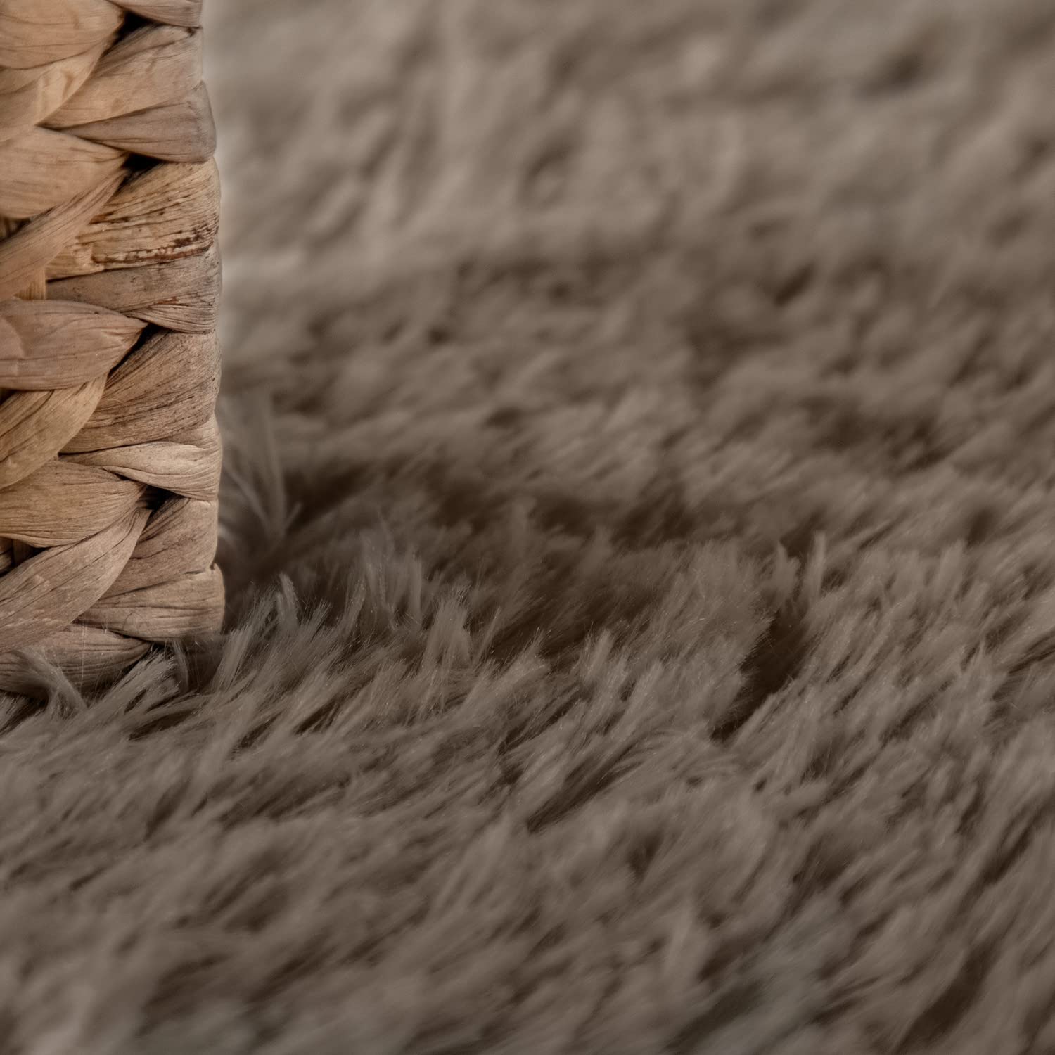 Paco Home Hoogpolig Vloerkleed Rond Woonkamer Shaggy