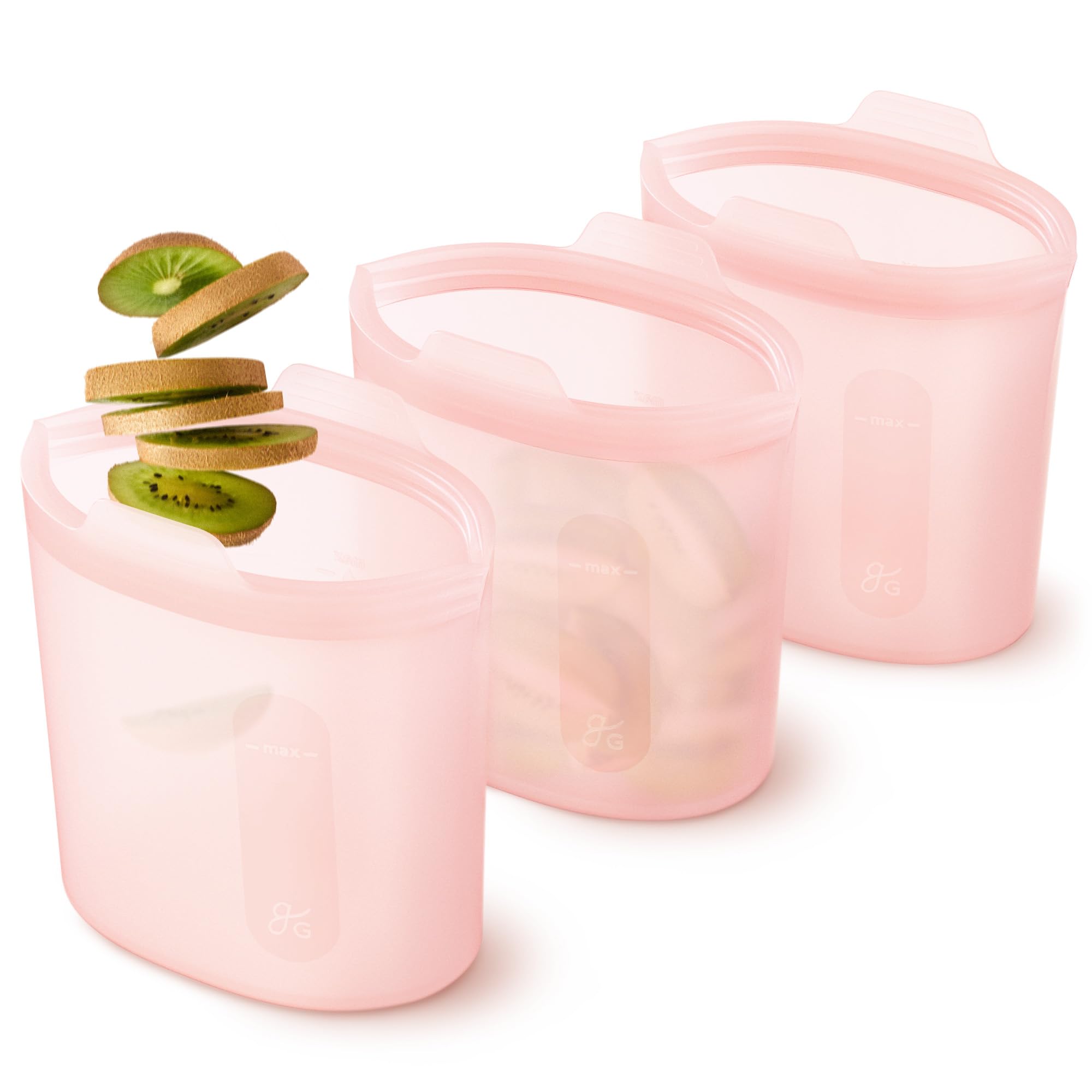 Snapklik.com : Greater Goods Reusable Silicone Food Storage Bags, Stand ...