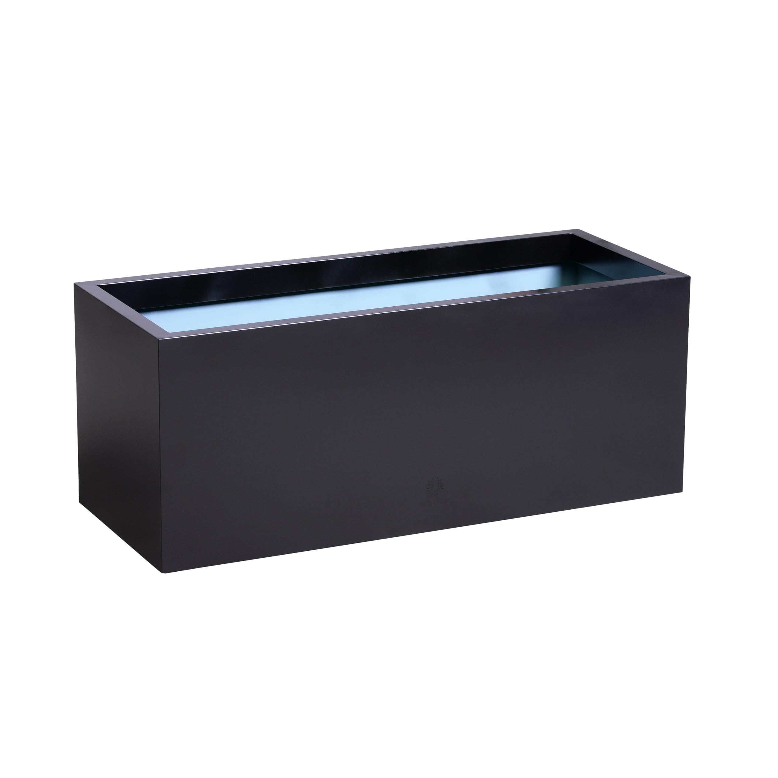 Primrose Garden Zinc Galvanised XL Trough Planter Black 120cm x 50cm (47.2in x 16.7in)