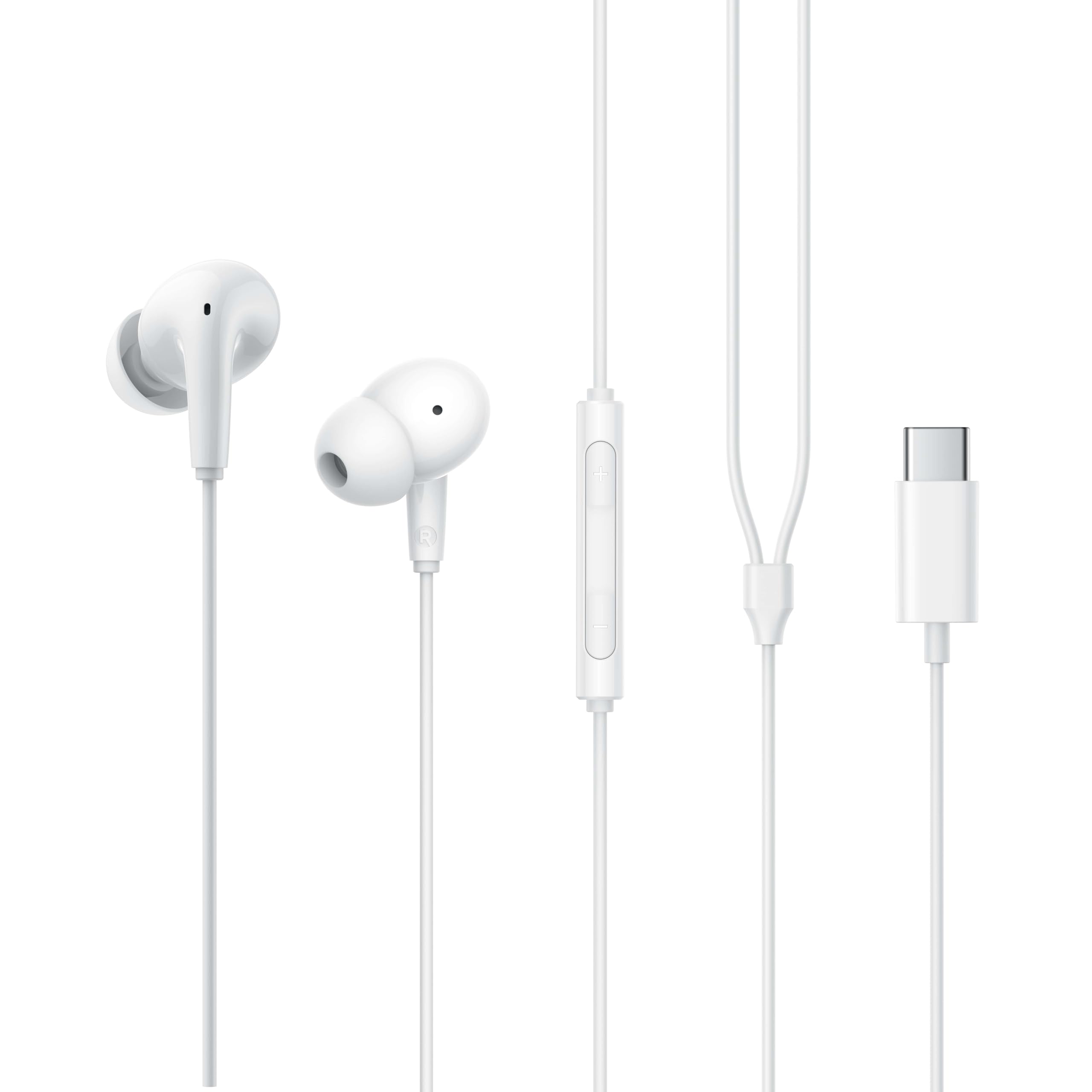 Edifier P230 USB-C Wired Earphones, Hi-Res Audio, 12.4mm Dynamic Driver, IP54 Water Resistant -White — Amazon image 2