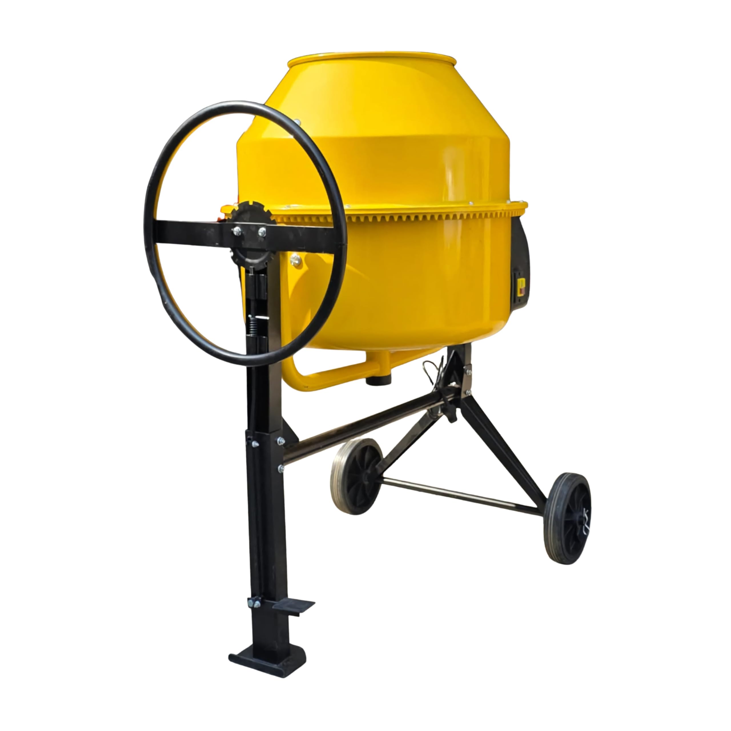 VM 200 Litre Electric Portable Concrete Mixer Machine | 900 Watt Pure Copper Motor | Single Phase Heavy Duty MS Body | Cement Mixer for Construction-image-20